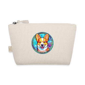 Corgi chien vitrail coloré dessin animé Kawaii An - Trousse biologique - nature - Devant