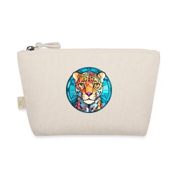 Léopard vitrail coloré dessin animé Kawaii Anim - Trousse biologique - nature - Devant