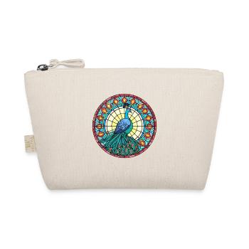 Paon vitrail coloré dessin animé Kawaii Anim - Trousse biologique - nature - Devant