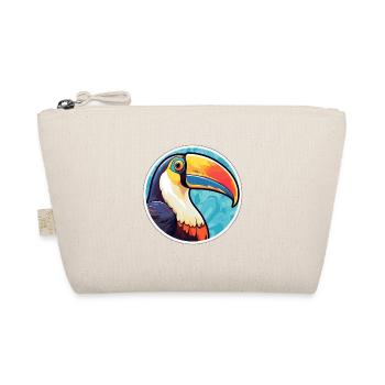 Toucan vitrail coloré dessin animé Kawaii Anima - Trousse biologique - nature - Devant