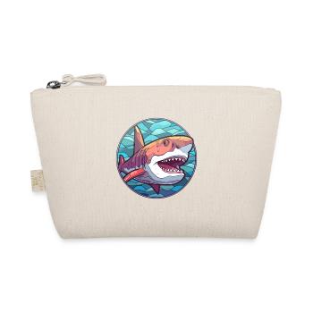 Requin vitrail coloré dessin animé Kawaii Animal - Trousse biologique - nature - Devant