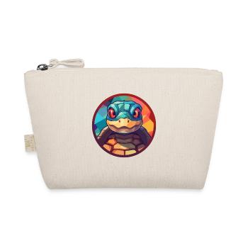 Tortue vitrail coloré dessin animé Kawaii Anima - Trousse biologique - nature - Devant