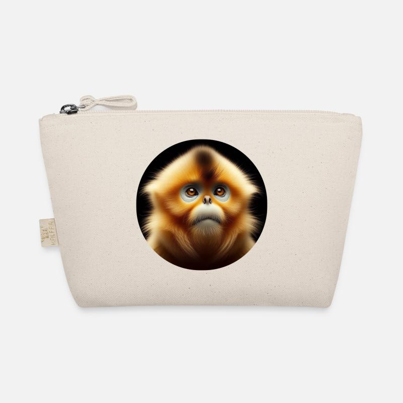 Monkey Capuchin Photorealistic Organic Pouch