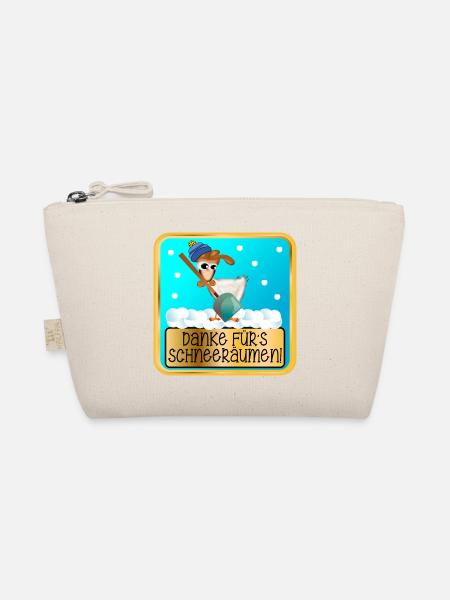 DANKESCHÖN WINTERDIENST - SCHNEERÄUMEN HUHN - Bio-Täschchen - Natur
