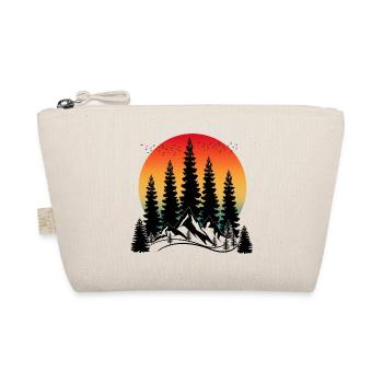 SUNSET MOUNTAIN AND TREES - Organic Pouch - nature - Front