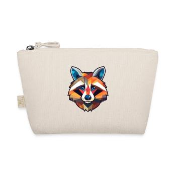 Raton laveur vitrail coloré dessin animé Kawaii Anim - Trousse biologique - nature - Devant