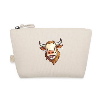 Stier Niedlich Glücklich Kawaii Cartoon Clipart Tier - Bio-Täschchen - Natur - Vorne