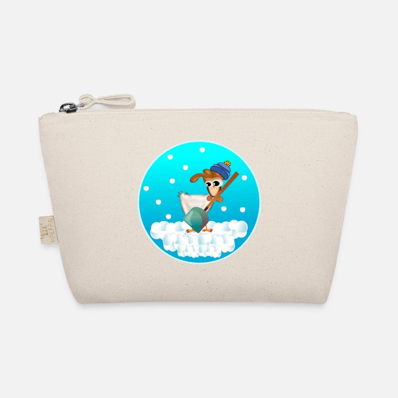 WINTER CHICKEN COOP CHICKENS SNOWFALL Organic Pouch