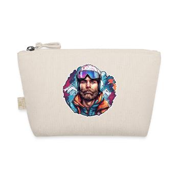 Snowboarder / Winter Sports / Piste / Snow / Alps - Organic Pouch - nature - Front
