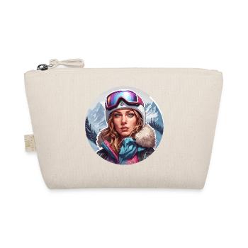 Snowboarder / Winter Sports / Piste / Snow / Alps - Organic Pouch - nature - Front