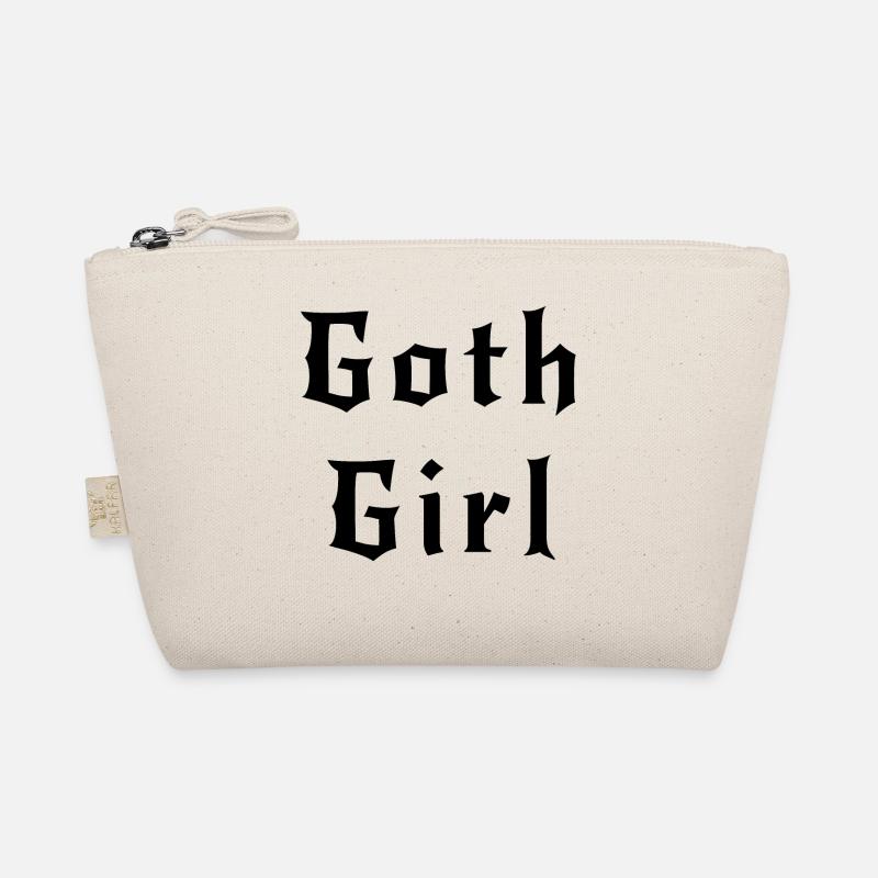 Gothic Mädchen schwarz Bio-Täschchen