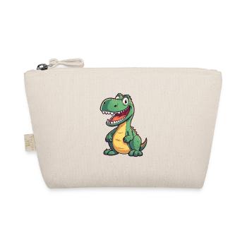 Dinosaur Cute Happy Kawaii Cartoon Clipart Animal - Organic Pouch - nature - Front