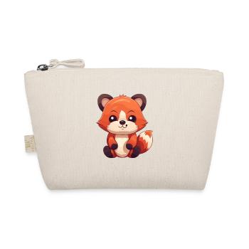 Roter Panda Niedlich Glücklich Kawaii Cartoon Clipart Tier - Bio-Täschchen - Natur - Vorne