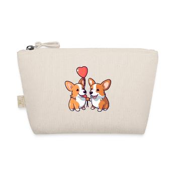 Corgi Dogs Kawaii Cartoon Pet Jouant Avec Ballon - Trousse biologique - nature - Devant