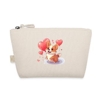 Corgi Dog Kawaii Cartoon Pet jouant avec des ballons - Trousse biologique - nature - Devant