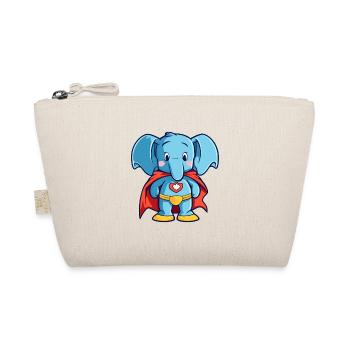 Super-héros Drôle Éléphant Kawaii Dessin animé Animal de compagnie - Trousse biologique - nature - Devant