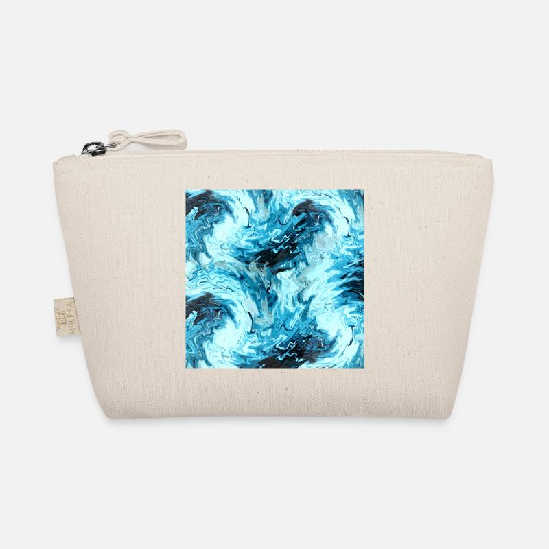 Maritime Water Marble Design Organic Pouch