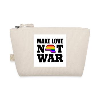 Make love not war - Bio-Täschchen - Natur - Vorne