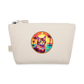 Asian Cat Breed Watercolor Cartoon Kawaii Pet - Organic Pouch - nature - Front