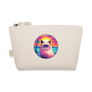 Birman-Katzenrasse-Aquarell-Cartoon-Kawaii-Haustier - Bio-Täschchen - Natur - Vorne