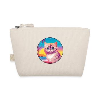 Exotische Kurzhaarkatze Aquarell Cartoon Kawaii - Bio-Täschchen - Natur - Vorne
