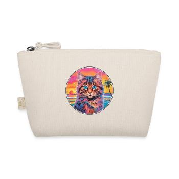 Laperm Chat Race Aquarelle Dessin animé Kawaii Pet - Trousse biologique - nature - Devant