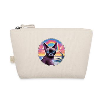 Siamkatze Rasse Aquarell Karikatur Kawaii Haustier - Bio-Täschchen - Natur - Vorne