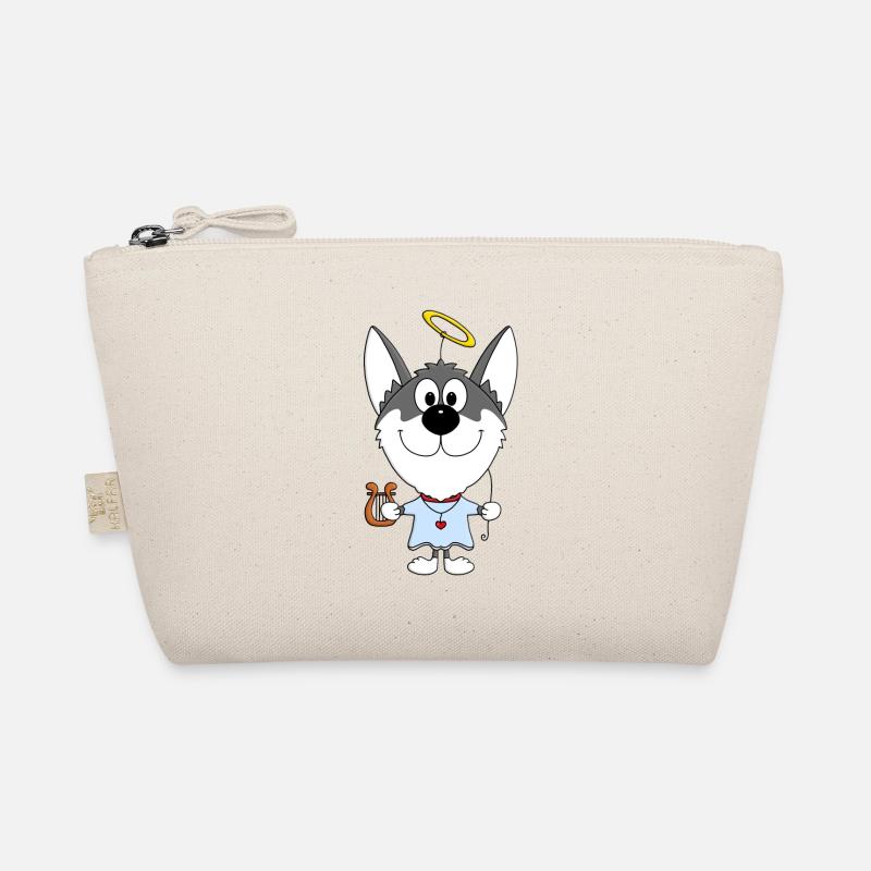 ENGEL - HUND - HUSKY - SCHLITTENHUND Bio-Täschchen