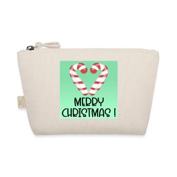 MERRY CHRISTMAS GREETINGS SWEETS - Organic Pouch - nature - Front