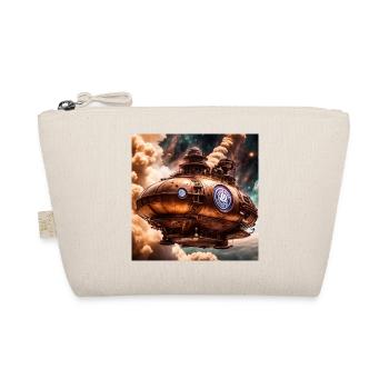 Steampunk Coffee Bean Airship - Organic Pouch - nature - Front