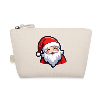 Weihnachtsmann - Bio-Täschchen - Natur - Vorne