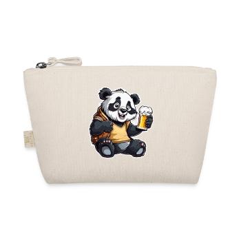 Panda / Tier / Zoo / Bambus / Wild / Kindlich - Bio-Täschchen - Natur - Vorne