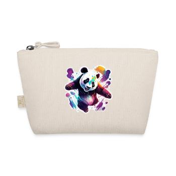 Panda / Animal / Zoo / Bamboo / Wild / Childlike - Organic Pouch - nature - Front
