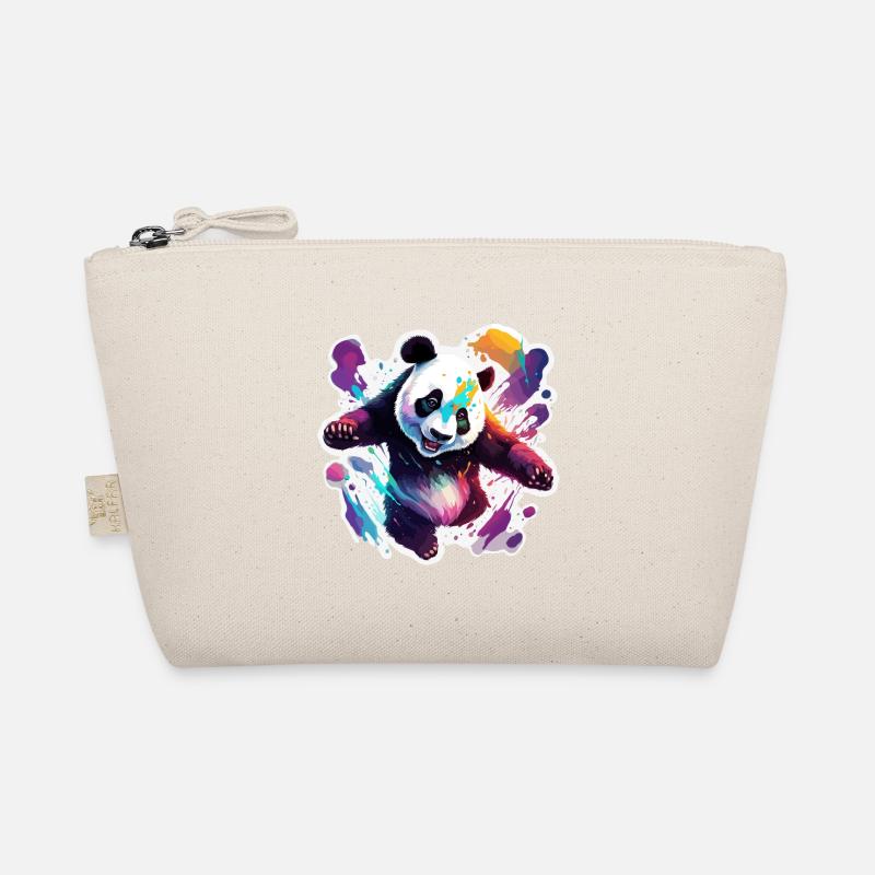 Panda / Tier / Zoo / Bambus / Wild / Kindlich Bio-Täschchen