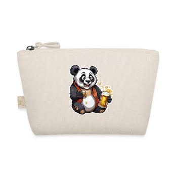 Panda / Tier / Zoo / Bambus / Wild / Kindlich - Bio-Täschchen - Natur - Vorne