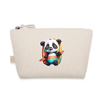 Panda / Animal / Zoo / Bamboo / Wild / Childlike - Organic Pouch - nature - Front