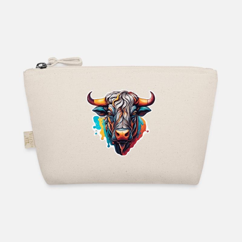 Stier / Bulle / Tier / Hörner / Stierkampf Bio-Täschchen