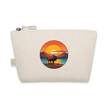 Buffalo Aquarelle colorée Cartoon Kawaii Animal - Trousse biologique - nature - Devant