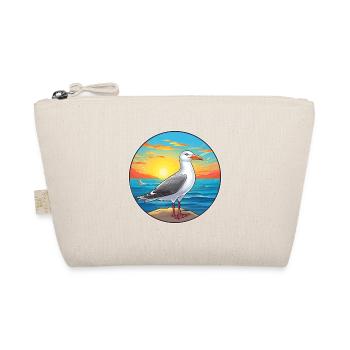Mouette colorée aquarelle dessin animé kawaii Animal - Trousse biologique - nature - Devant