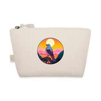 Cuckoo Colorful Watercolor Cartoon Kawaii Animal - Organic Pouch - nature - Front