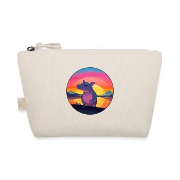Tapir Buntes Aquarell Cartoon Kawaii Tier - Bio-Täschchen - Natur - Vorne