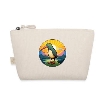 Kiwi Vogel Buntes Aquarell Cartoon Kawaii Haustier - Bio-Täschchen - Natur - Vorne