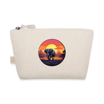 Éléphant Aquarelle Colorée Dessin Animé Kawaii Animal - Trousse biologique - nature - Devant