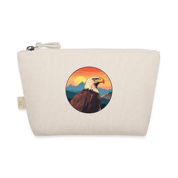 Adler Buntes Aquarell Cartoon Kawaii Tier - Bio-Täschchen - Natur - Vorne