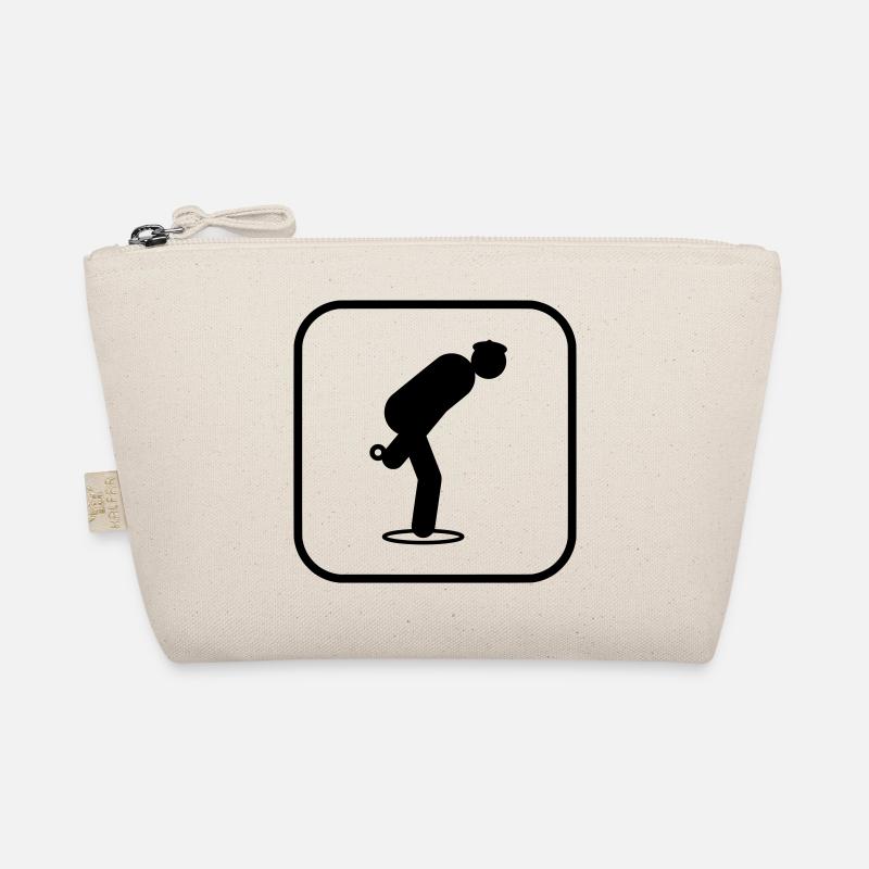 Petanque Sportsymbol - Bio-Täschchen - Natur
