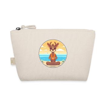 Antilope Cartoon Yoga Strand Sommer Illustration - Bio-Täschchen - Natur - Vorne