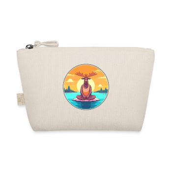 Elch-Cartoon-Yoga-Strand-Sommer-Illustration - Bio-Täschchen - Natur - Vorne