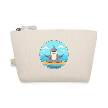 Requin Dessin Animé Yoga Plage Été Illustration - Trousse biologique - nature - Devant