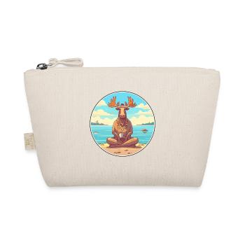 Elch-Cartoon-Yoga-Strand-Sommer-Illustration - Bio-Täschchen - Natur - Vorne