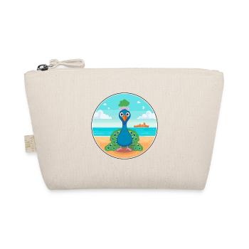 Pfau-Cartoon-Yoga-Strand-Sommer-Illustration - Bio-Täschchen - Natur - Vorne